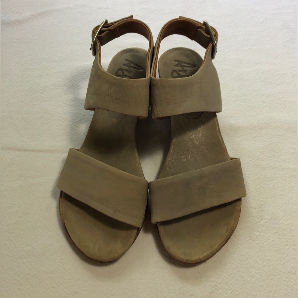 Argila heeled sandals, gray, size 37